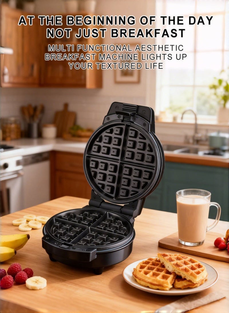 سوكاني جهاز تحضير الوجبات الخفيفة غير اللاصق 5 في 1 مع لوح الوافل ولوح كعك كرتوني ولوح الدونات، قدرة 600 واط، موديل SK-08105، باللون الأسود - Image 2